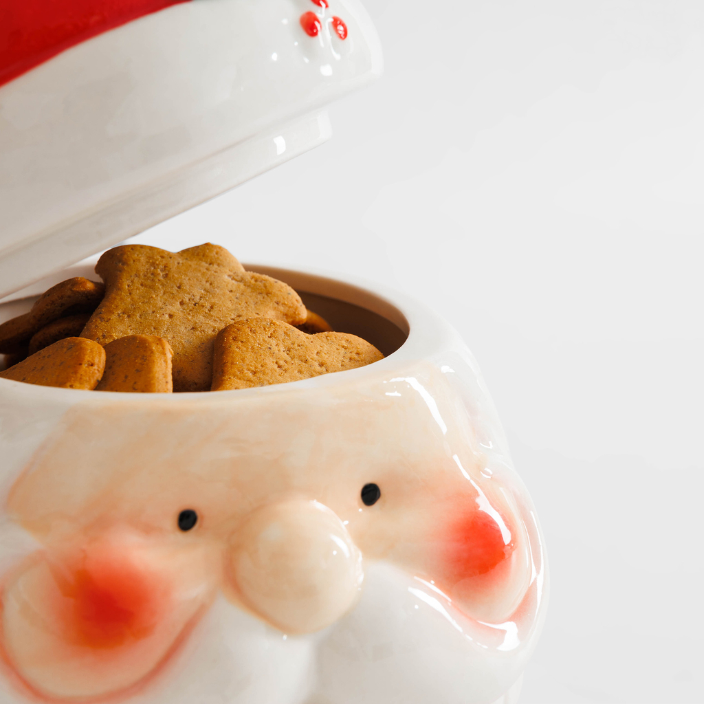 Keramická dóza MIKULÁŠ červená 850 ml