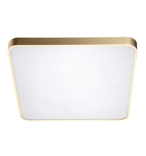 LED stropní svítidlo čtvercové zlaté SIERRA 50 cm