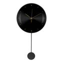 Černé kyvadlové hodiny 30x58 cm