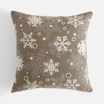 Povlak na polštář s vločkami šedý VINTRO 45x45 cm