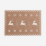 Vánoční prostíraní na stůl hnědá 44,5x29,5 cm