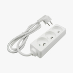 Prodlužovací kabel 3 zásuvky s uzemněním 150 cm bílý