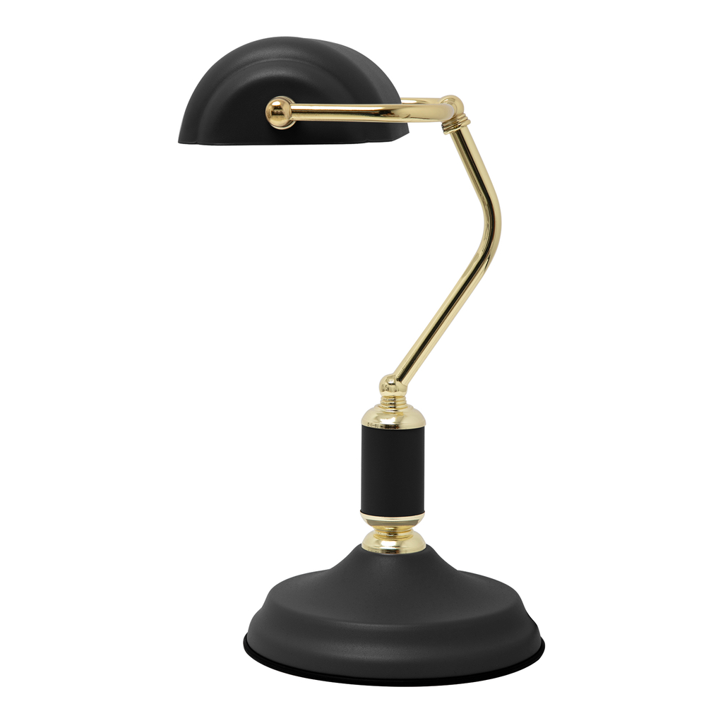 Stolní lampa retro černá-zlatá ROMA