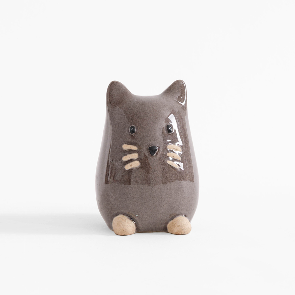 Porcelánová figurka, kočka, 13 cm, MIX