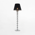 Černá stojací lampa se stínidlem FUDŻI