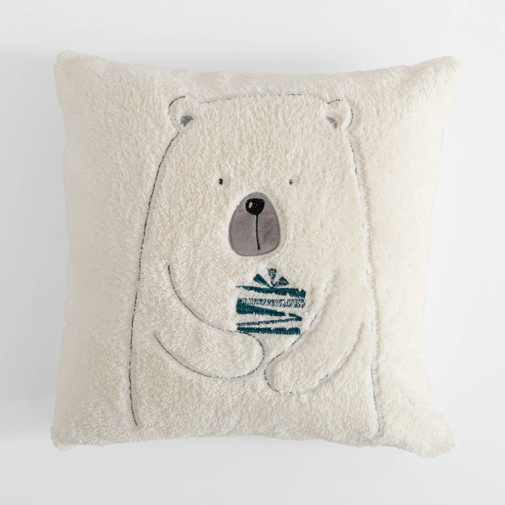 Polštář s vánočním motivem s medvědem FLUFF 45x45 cm