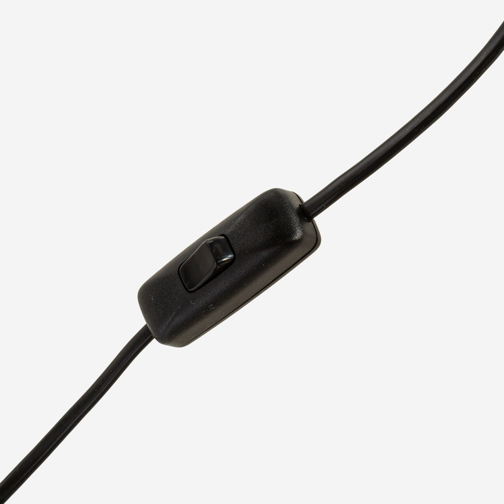 Černobílá stativová stojací lampa PIKO