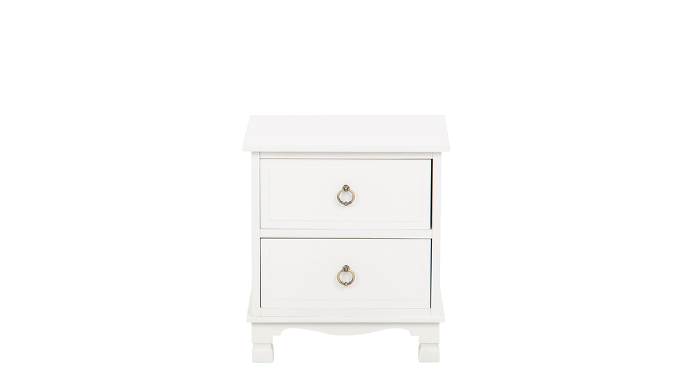 Klasický bílý noční stolek CLESS