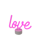 Dekorativní LED lampička LOVE růžová