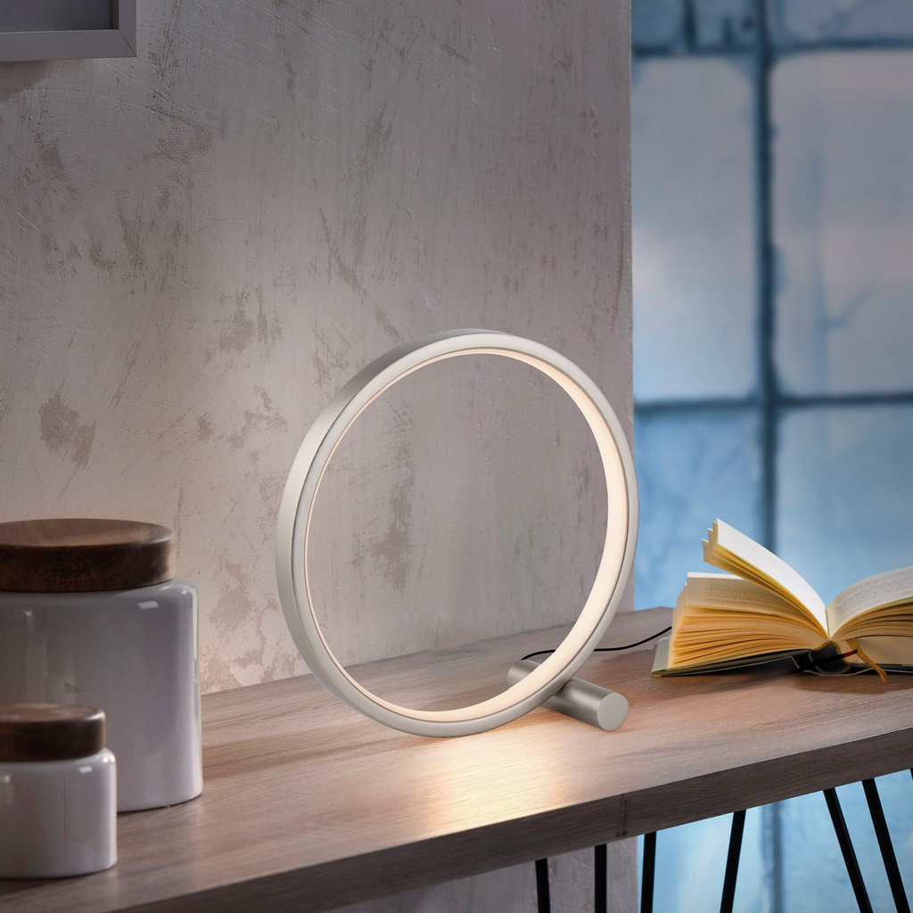 Stříbrná stolní LED lampa MINI RITUS