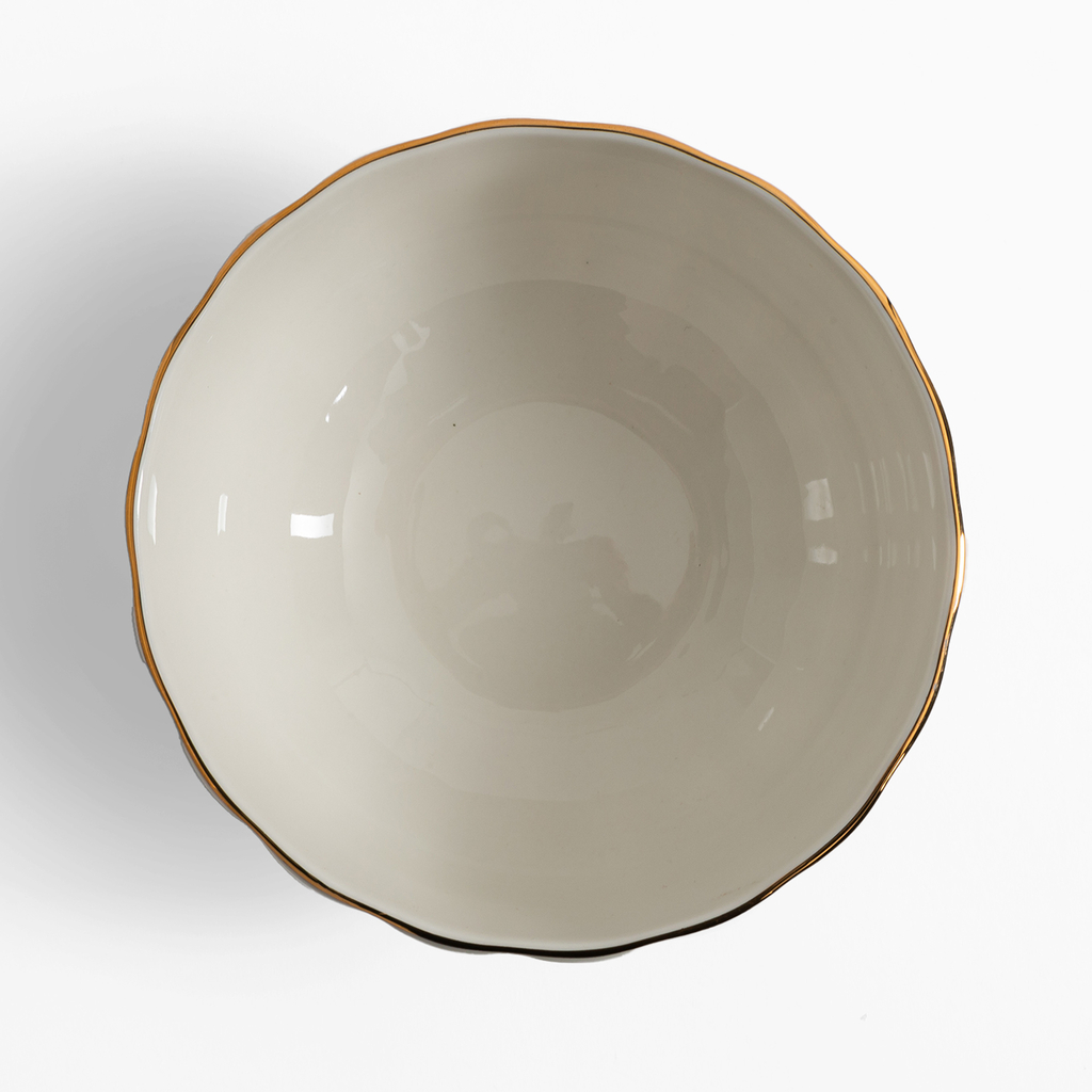 Porcelánová miska se zlatým lemem 15,7 cm