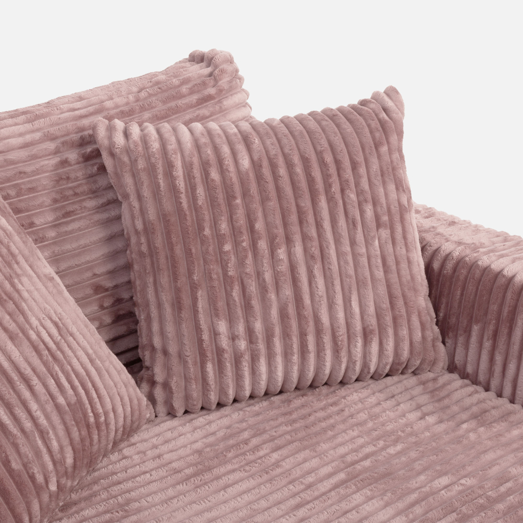 Křeslo loveseat pudrově růžová NOEMI