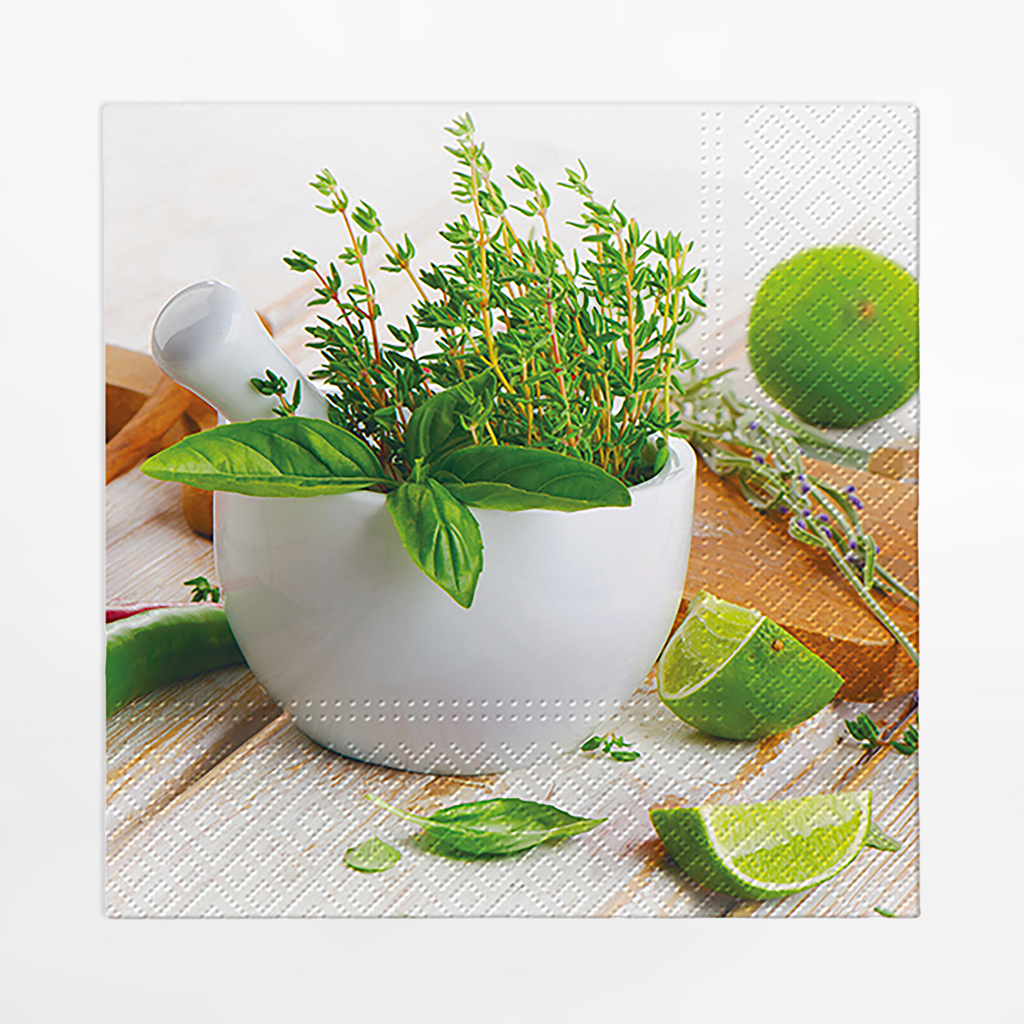 Papírové ubrousky KITCHEN HERBS 20 ks