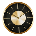 Černo-zlaté nástěnné hodiny 30,5 cm