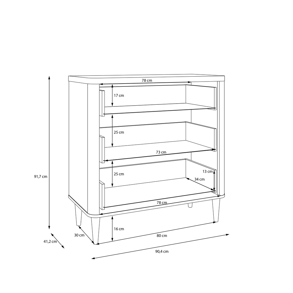 Komoda se šuplíky LACETTI
