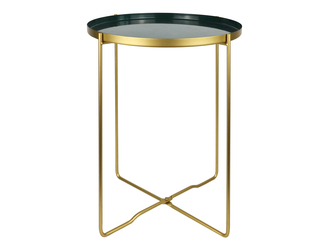 Zeleno-zlatý odkládací stolek 47,5 cm