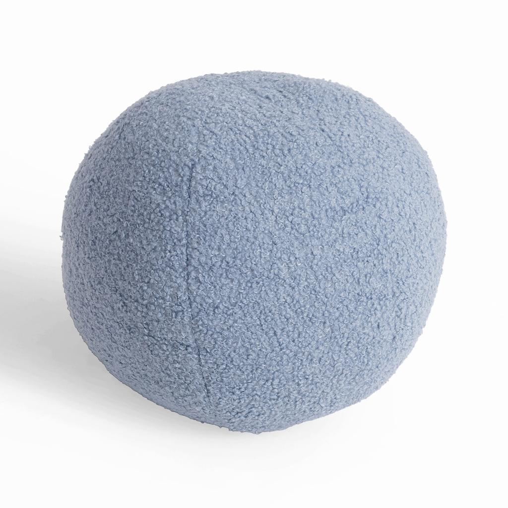 Dekorační modrý polštář BALL 27 cm