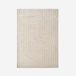 Koberec s geometrickým vzorem SILVA béžový 160x230 cm