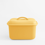 Úložný box na kolečkách, žlutý, 46x37x30 cm