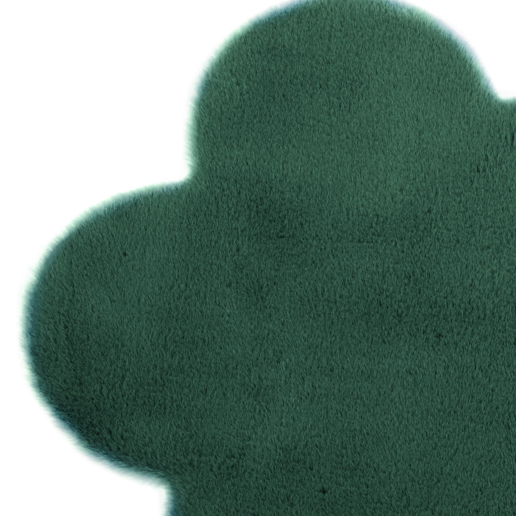 Koberec ve tvaru květu zelený NEBBIA 60x60 cm