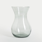 Průhledná šedá váza ASTA 18 cm
