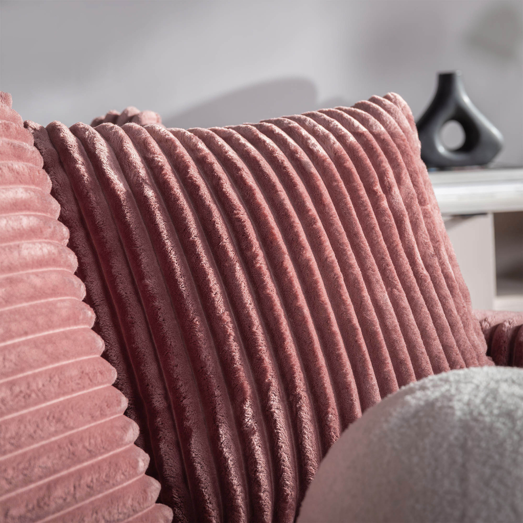 Křeslo loveseat pudrově růžová NOEMI