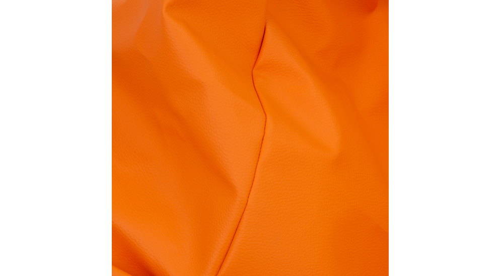 Velký sedací vak sako z oranžové eko kůže MEGA