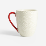 Bílý vánoční hrnek 410 ml