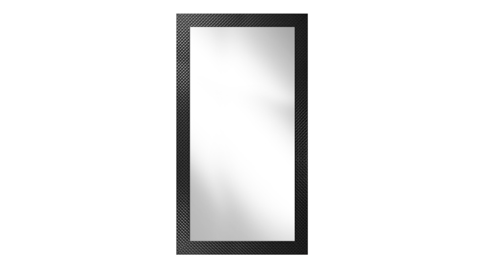 Zrcadlo v černém rámu PIKO 73 x 133 cm