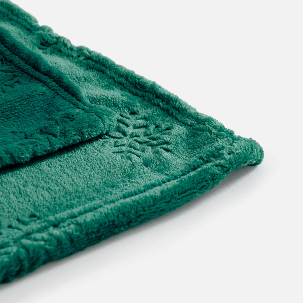 Zelená deka s hvězdičkami MERCI 130x160