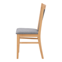 Dřevěná židle s čalouněným sedákem NIKAS