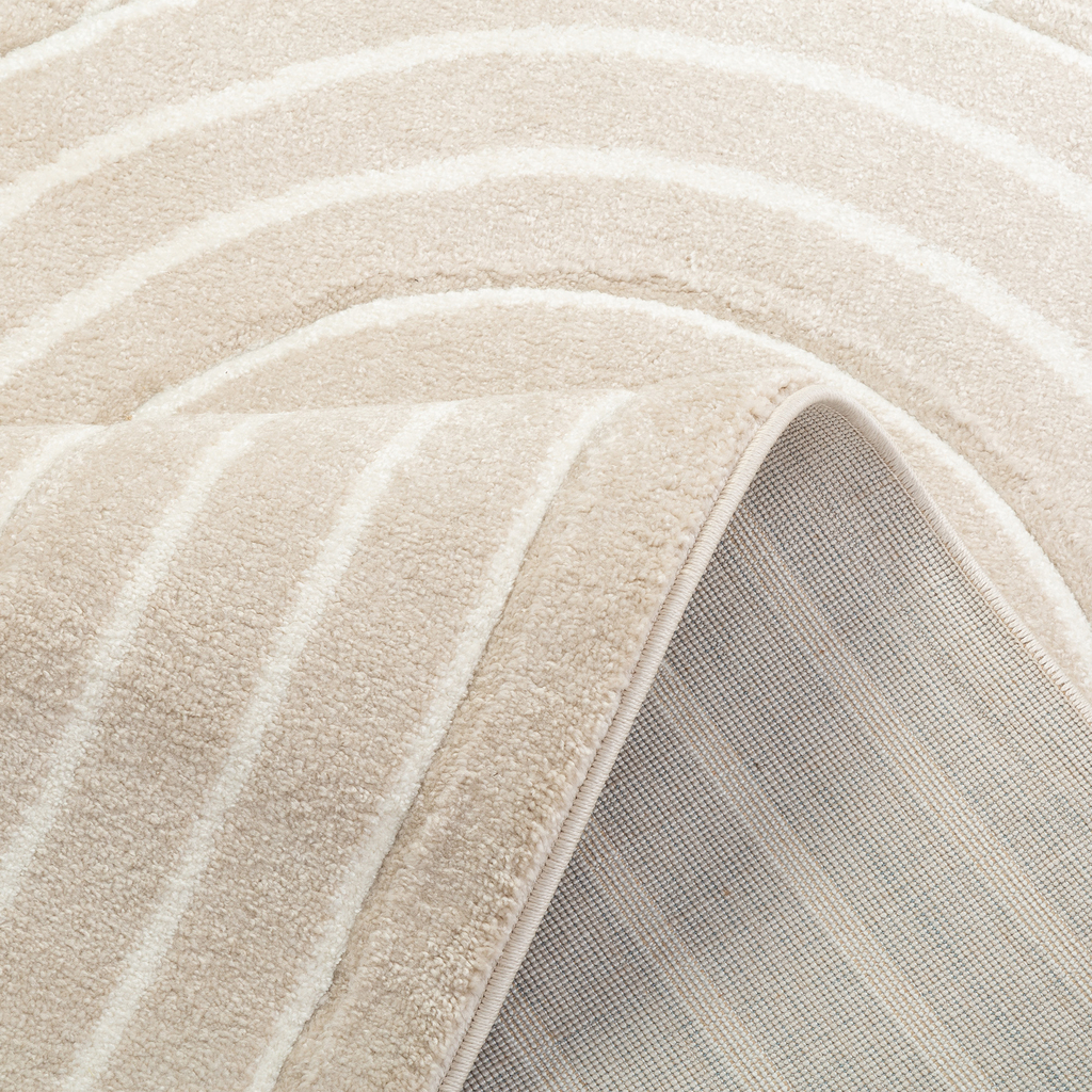 Koberec s geometrickým vzorem SILVA béžový 160x230 cm