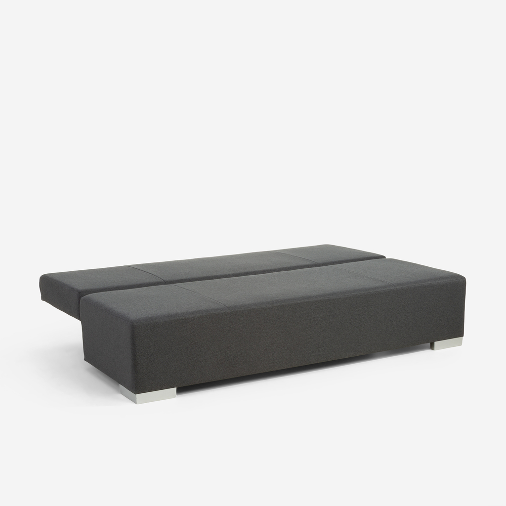 Třímístná rozkládací pohovka BORGO černo-šedá