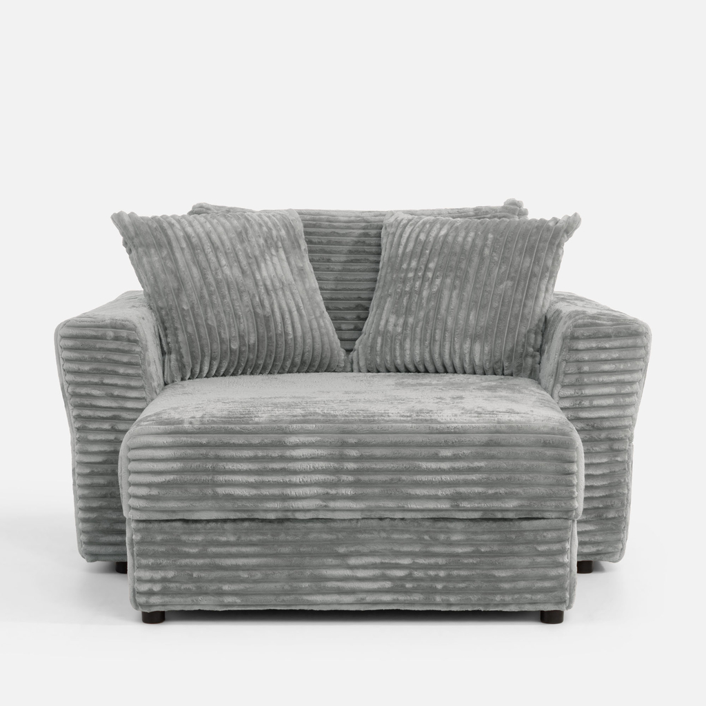 Křeslo loveseat světle šedé NOEMI