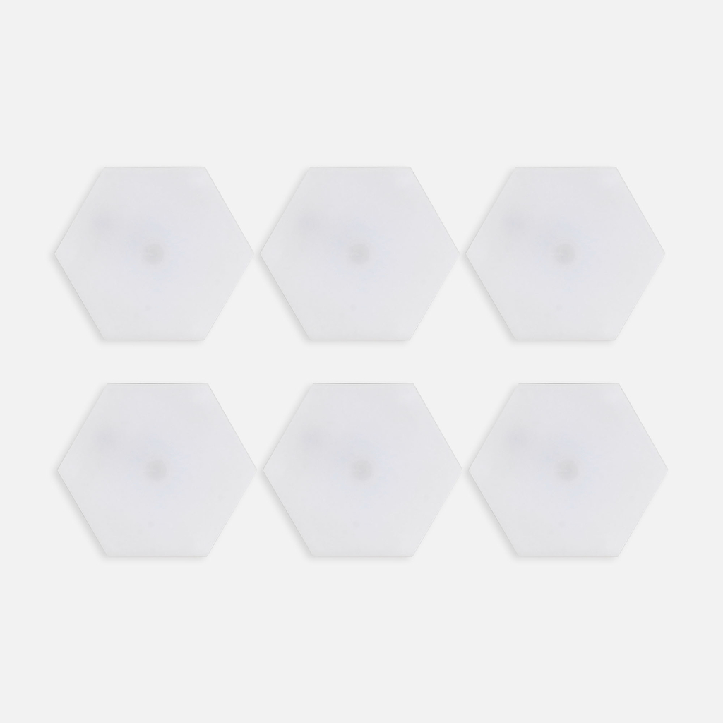 Zestaw 6 lampek gamingowych LED RGB HEXAGON z pilotem