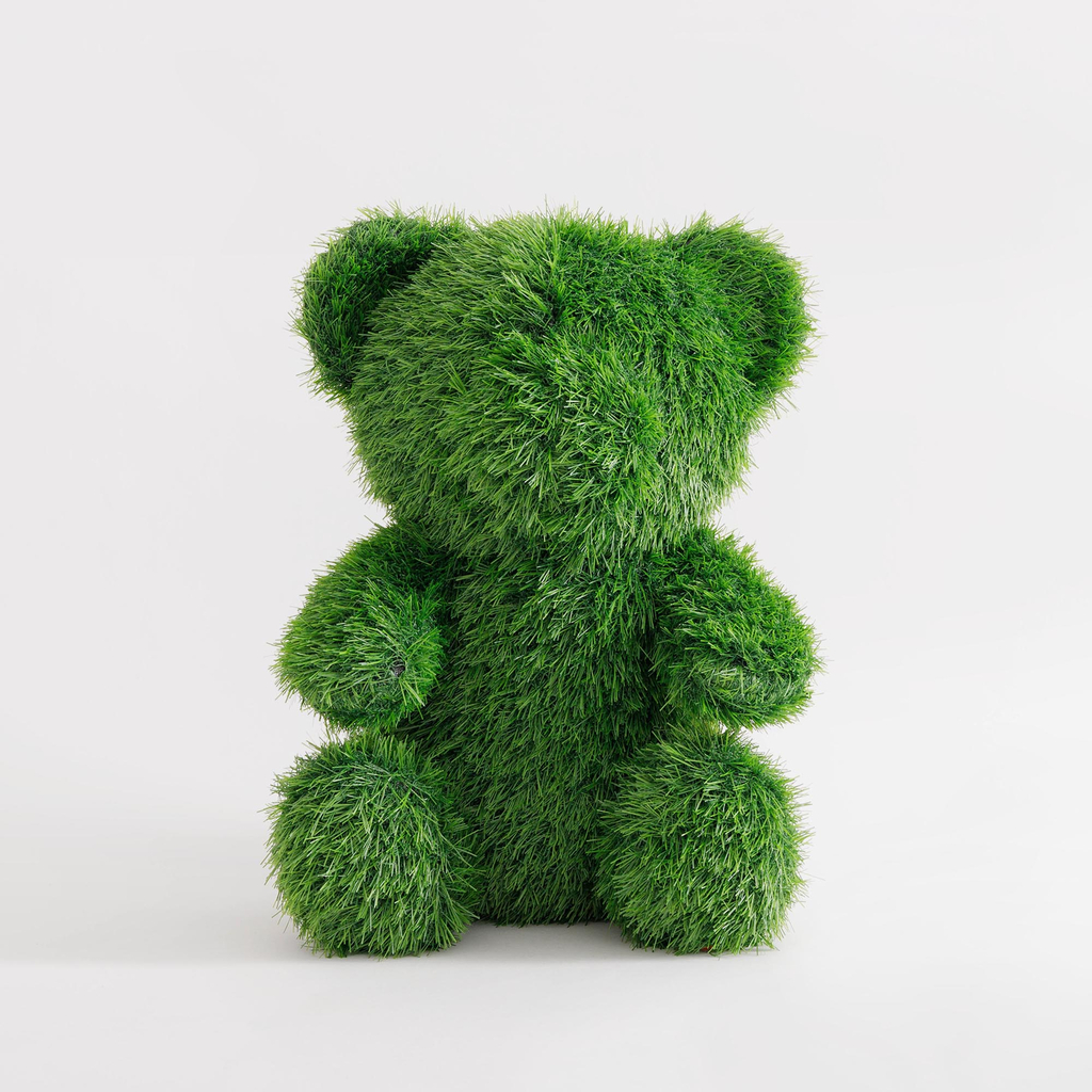 Figurka na zahradu, medvídek, umělá tráva, 50 cm
