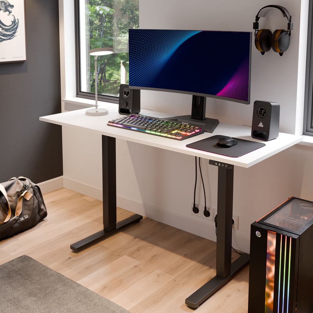 Polohovací stůl FLOW bílý 140x58 cm