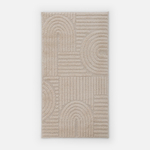 Krémový koberec LA CASA 3D 80x150 cm