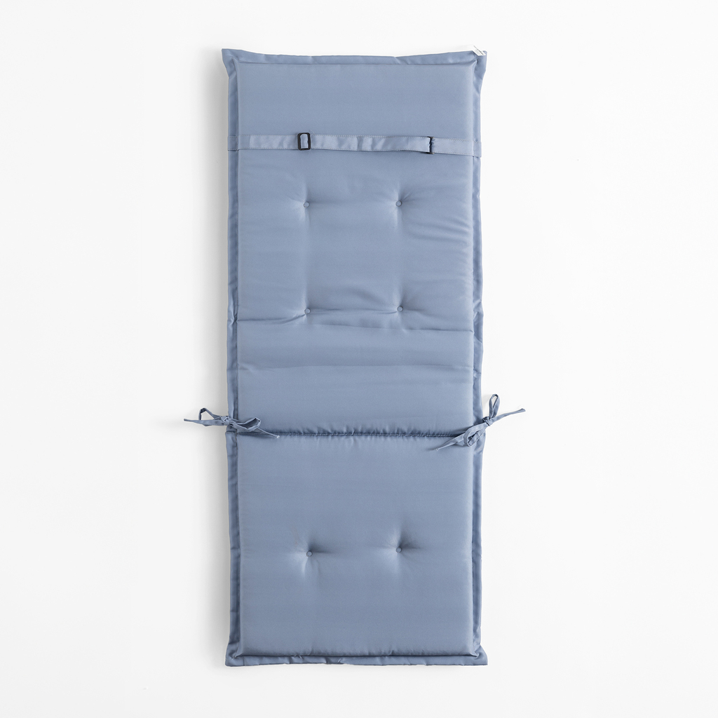 Šedý polstr na židli SAMBA 50x118 cm