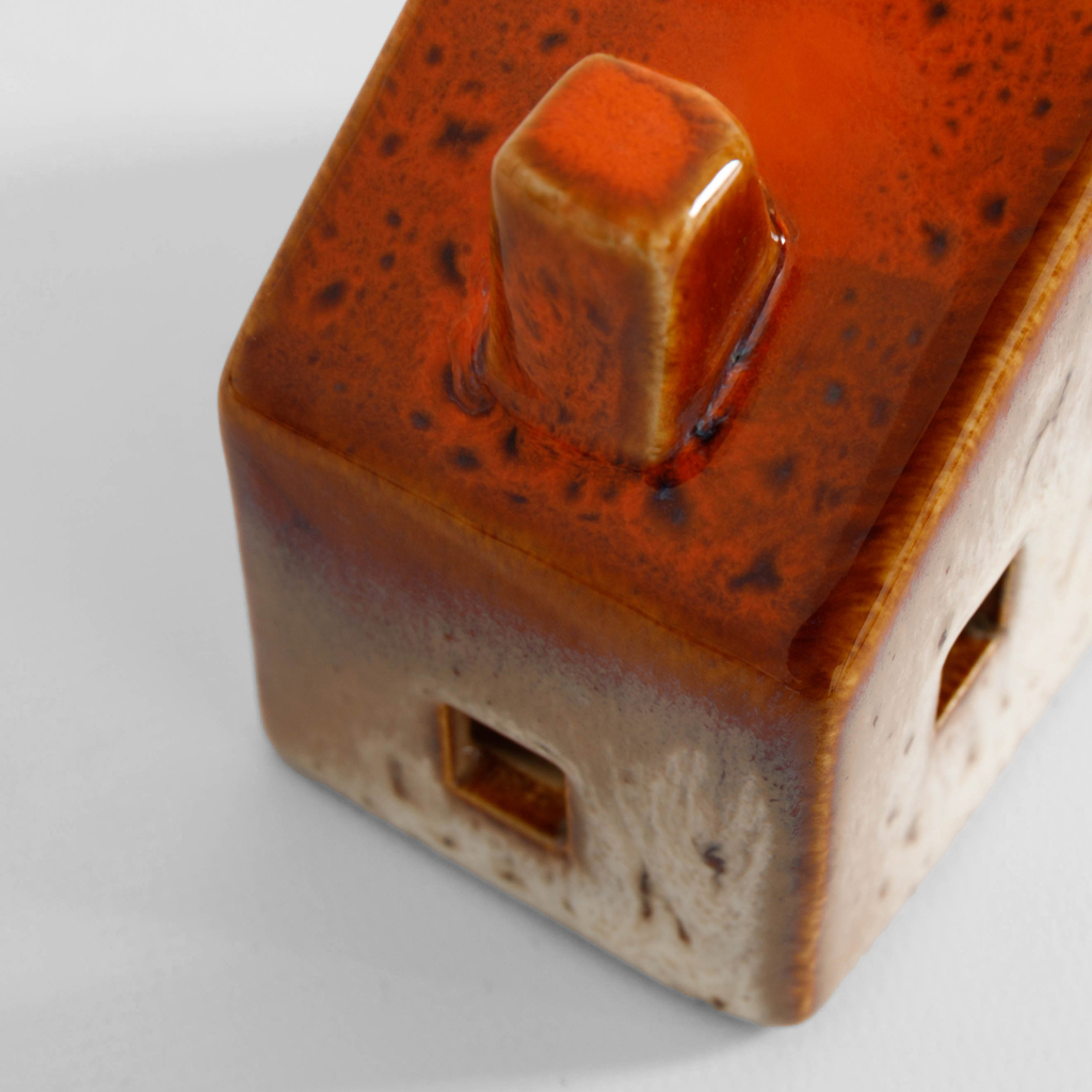 Vánoční dekorace LED vánoční chaloupka, 8 cm, MIX