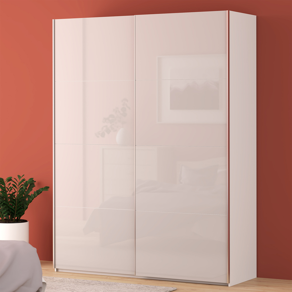 Skříň s posuvnými dveřmi FITIO lesk 180 cm