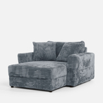 Křeslo loveseat šedé NOEMI