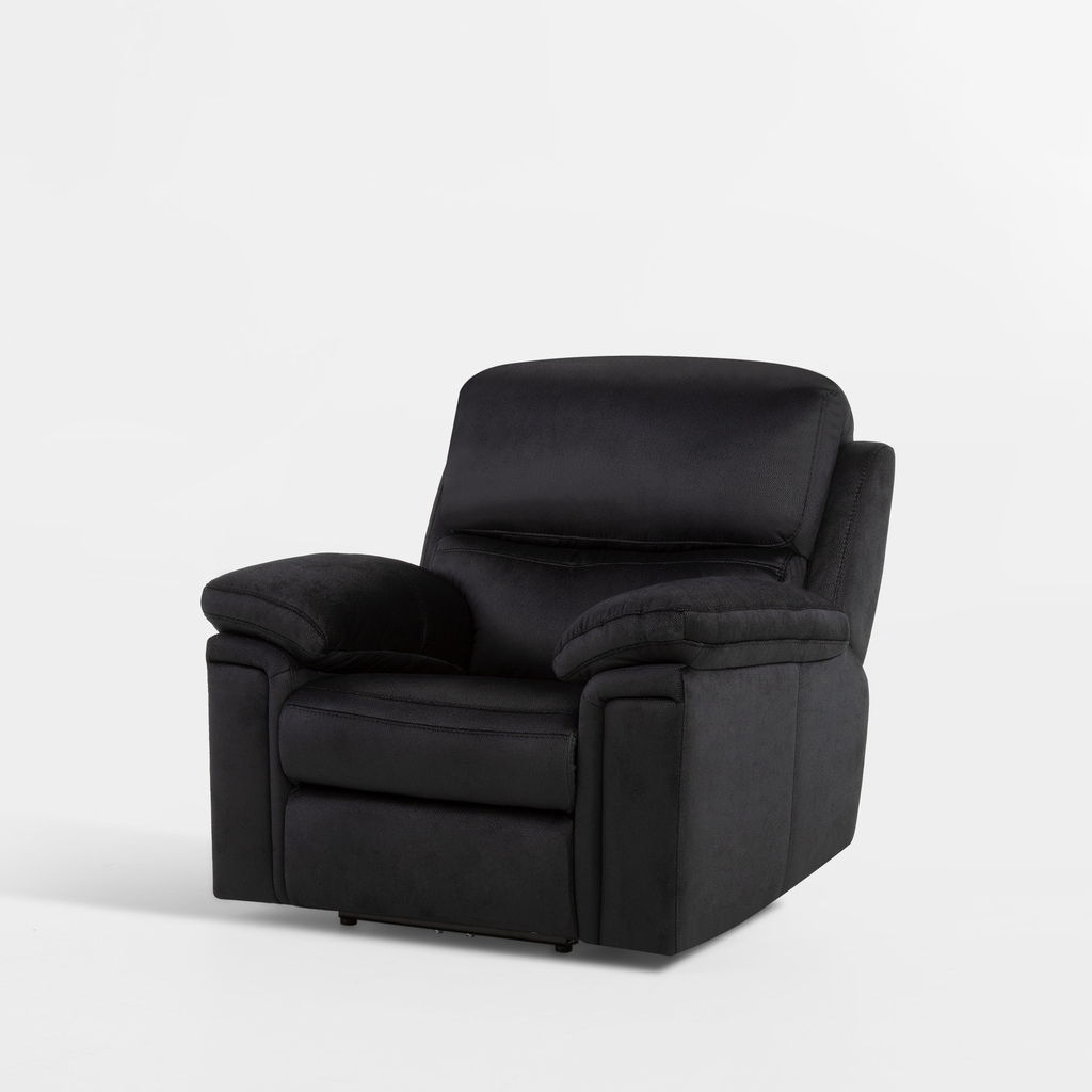 Černé relaxační křeslo s elektrickým polohováním DAKO