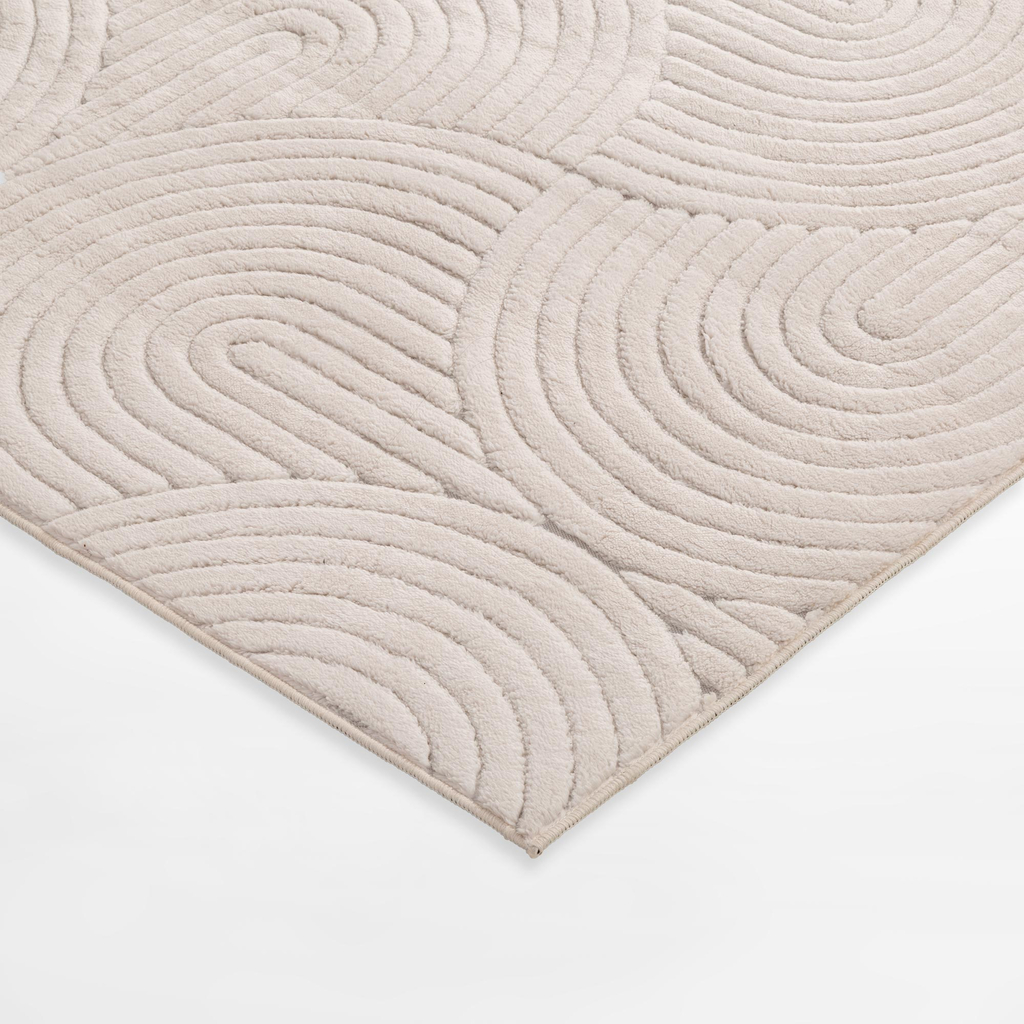 Koberec do obývacího pokoje MODERNO, krémový, 160x230 cm