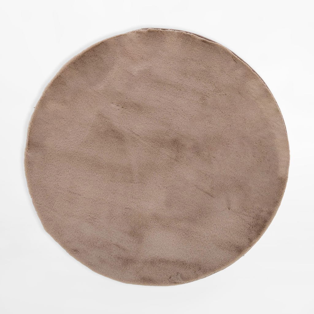 Kulatý koberec RABBIT, taupe, 120 cm