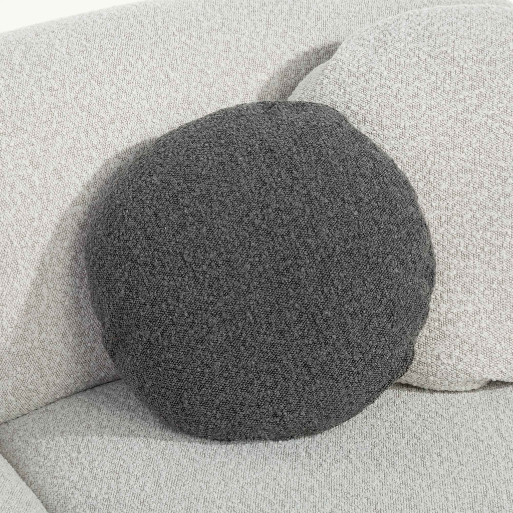 Pohovka s polštáři GLOBE krémově šedá