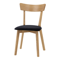 Dřevěná retro židle s čalouněným sedákem OSLO