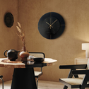 Průmyslové 3D hodiny do obývacího pokoje LOGAN 57 cm