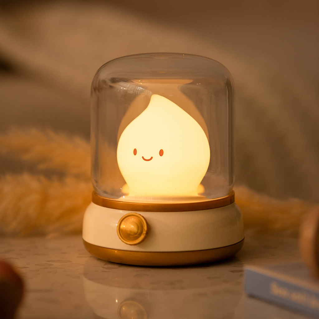 Noční LED lampička MARY'S žlutý PLAMÍNEK