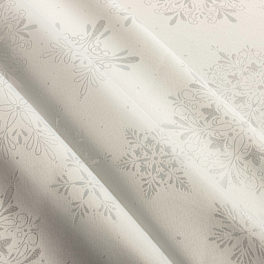 Vánoční ubrus bílý GLORIA 140x220 cm